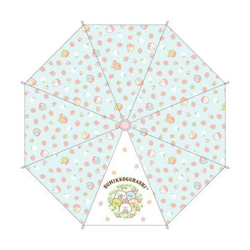 キャラクター長傘55cm(ワンタッチタイプ)すみっコぐらし ミント35191 雨傘 子供用 子ども用 キッズアンブレラ【ラッピング不可商品】【送料無料 沖縄・一部地域を除く】